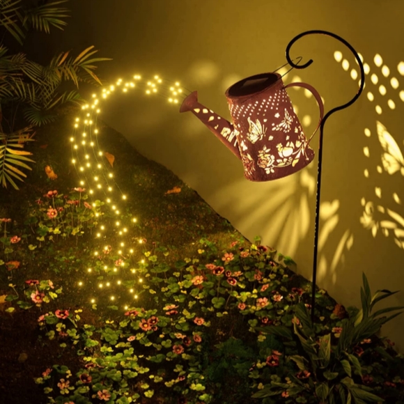 Solar Watering Can Led string Lights - Picture 1 of 10